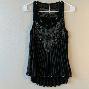 Beaded Free People Top 😍